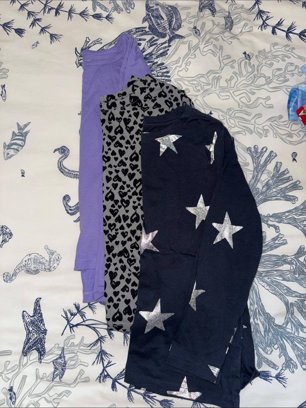 Girls’ Set of 3 Long Sleeve Tees- Old Navy and Children’s Place